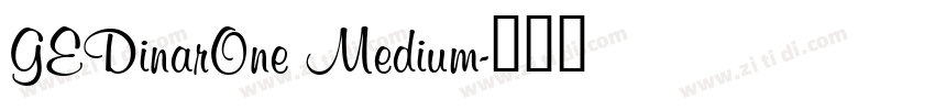GEDinarOne Medium字体转换